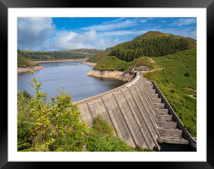 A Desolate Beauty Clywedog Reservoir in Drought Framed Mounted Print by Colin Allen