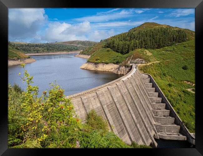 A Desolate Beauty Clywedog Reservoir in Drought Framed Print by Colin Allen