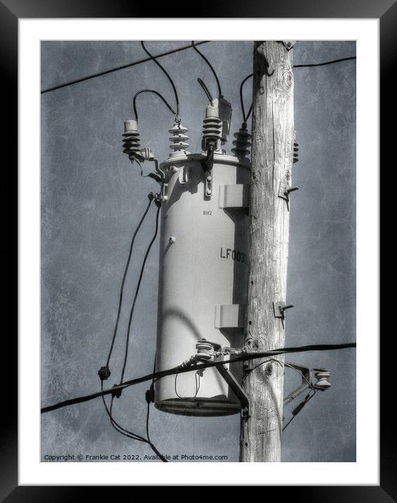 Electrical Transformer Framed Mounted Print by Frankie Cat