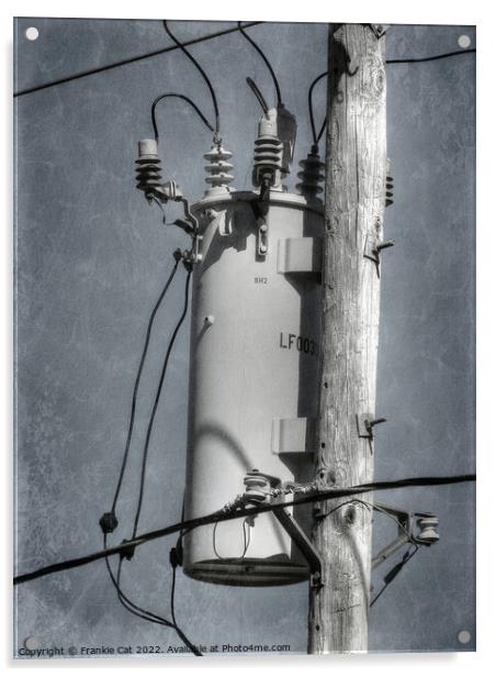 Electrical Transformer Acrylic by Frankie Cat