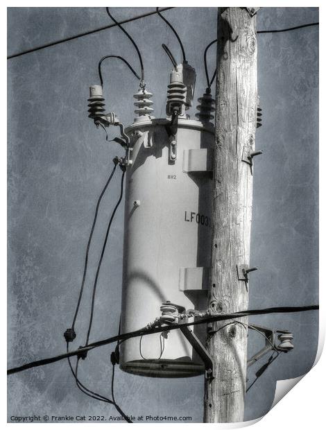 Electrical Transformer Print by Frankie Cat