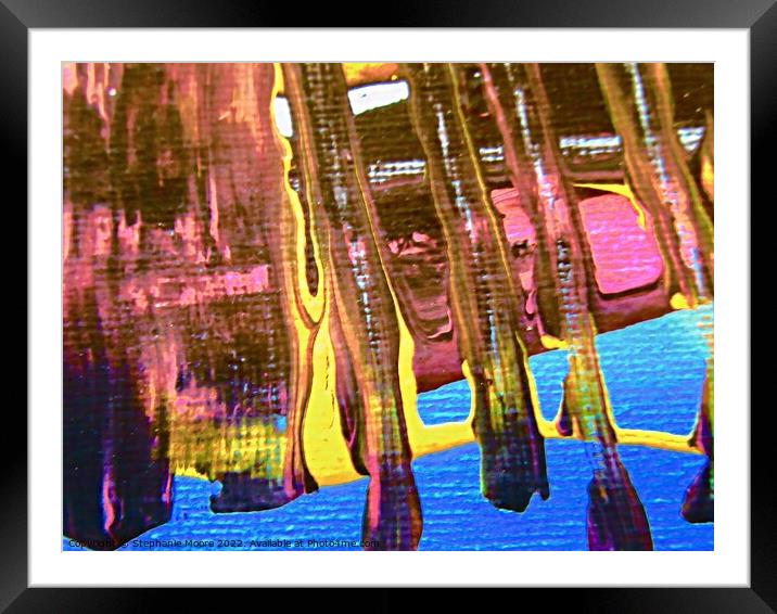 Abstract 457 Framed Mounted Print by Stephanie Moore