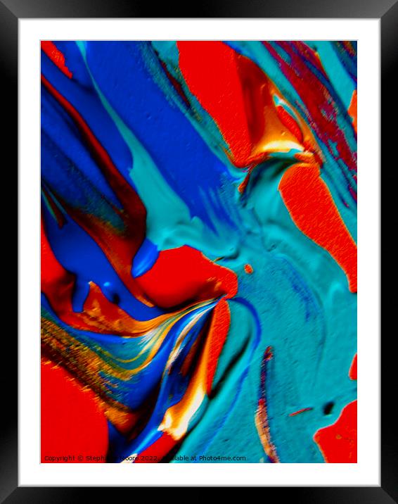 Abstract 460 Framed Mounted Print by Stephanie Moore
