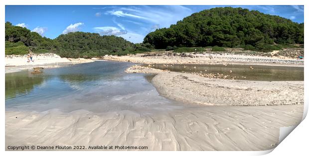 Stormy Beach Aftermath in Menorca Print by Deanne Flouton