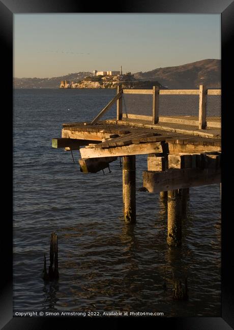 Alcatraz  Framed Print by Simon Armstrong