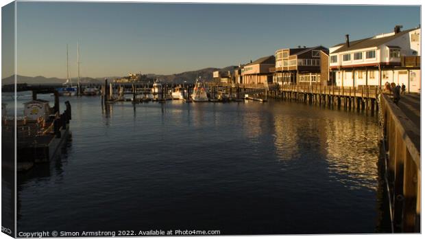 Fisherman's Wharf Pier 39 Canvas Print by Simon Armstrong