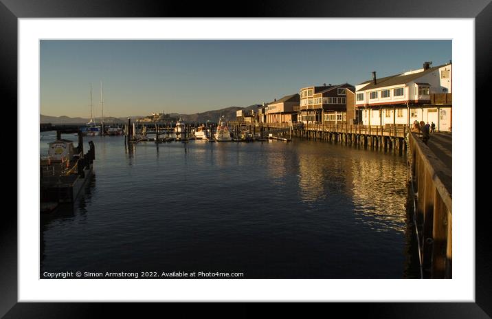 Fisherman's Wharf Pier 39 Framed Mounted Print by Simon Armstrong