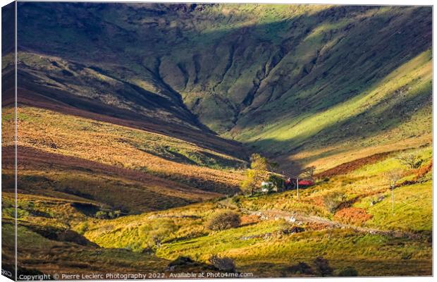 Colorful Connemara landscape in Ireland. Canvas Print by Pierre Leclerc Photography