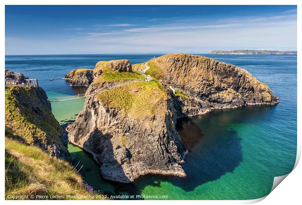 Carrick-a-Rede Rope Bridge Print by Pierre Leclerc Photography