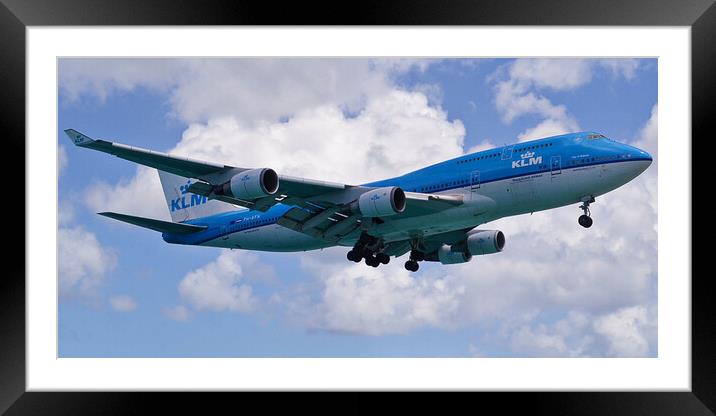 Boeing 747 of KLM Framed Mounted Print by Allan Durward Photography