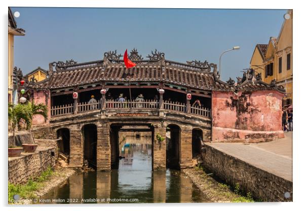 The Japanese Bridge, Hoi An, Vietnam Acrylic by Kevin Hellon