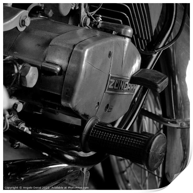 Zundapp Famel XF-17 Engine Block Print by Angelo DeVal