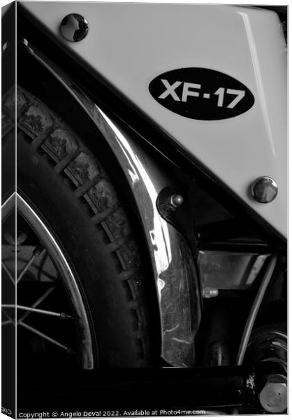 Famel XF-17 Rear Wheel Detail Canvas Print by Angelo DeVal
