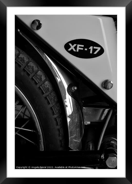 Famel XF-17 Rear Wheel Detail Framed Mounted Print by Angelo DeVal