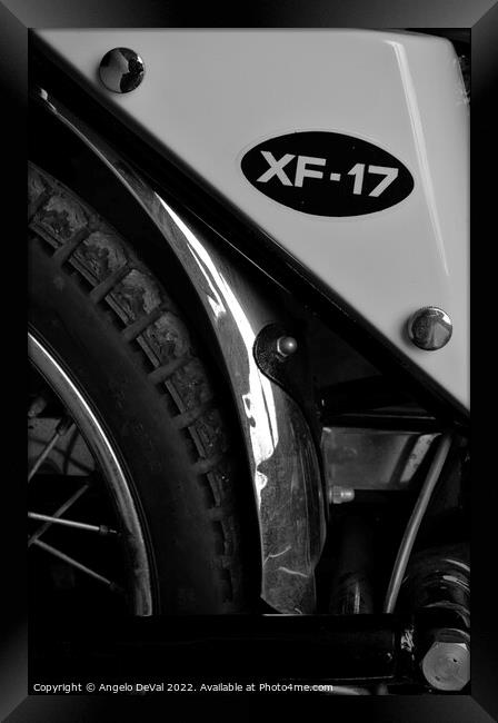 Famel XF-17 Rear Wheel Detail Framed Print by Angelo DeVal