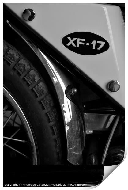 Famel XF-17 Rear Wheel Detail Print by Angelo DeVal