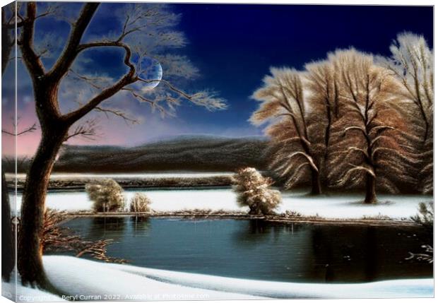 Serene Winter Wonderland Canvas Print by Beryl Curran