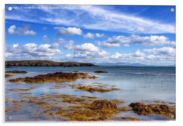 Rhoscolyn Beach, Anglesey  Acrylic by Derek Daniel