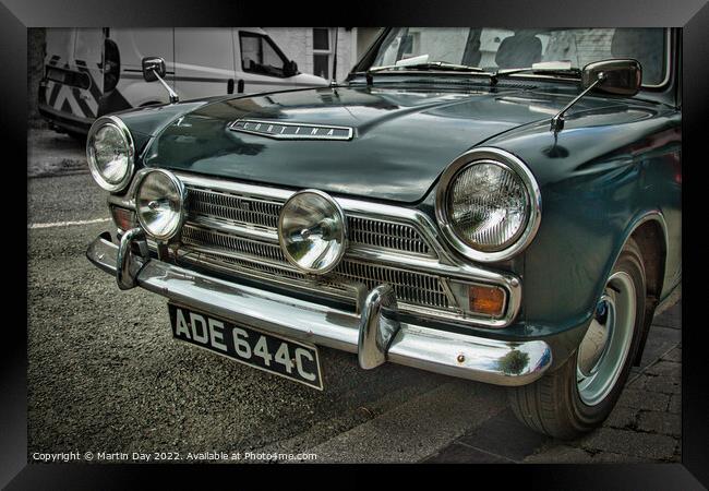 Vintage Charm: 1965 Ford Cortina GT Deluxe Framed Print by Martin Day