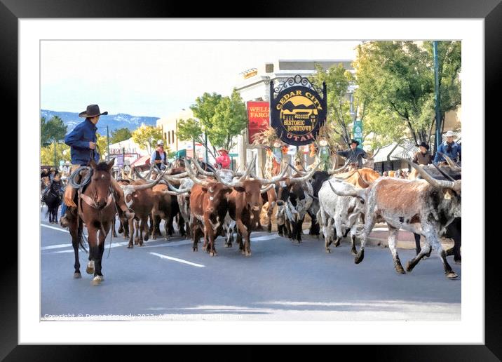 Cedar Livestock and Heritage Festival Framed Mounted Print by Donna Kennedy