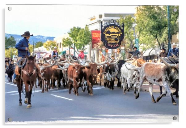 Cedar Livestock and Heritage Festival Acrylic by Donna Kennedy