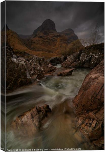 Glencoe Landscape, Highlands, Scotland. Canvas Print by Scotland's Scenery