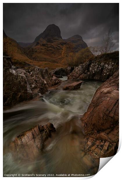 Glencoe Landscape, Highlands, Scotland. Print by Scotland's Scenery