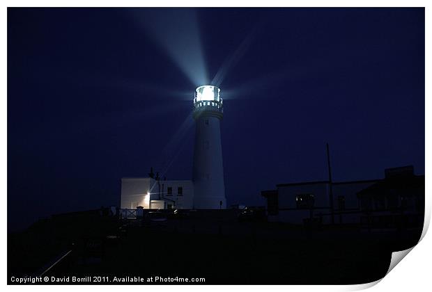 Flamborough head LightHouse Print by David Borrill