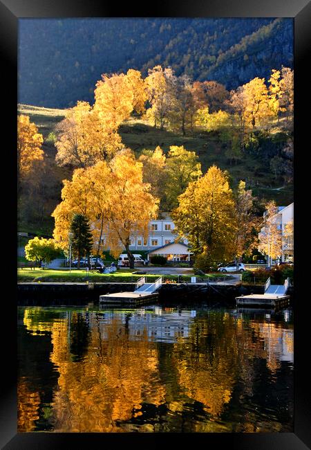 Majestic Autumn Fjord Framed Print by Andy Evans Photos