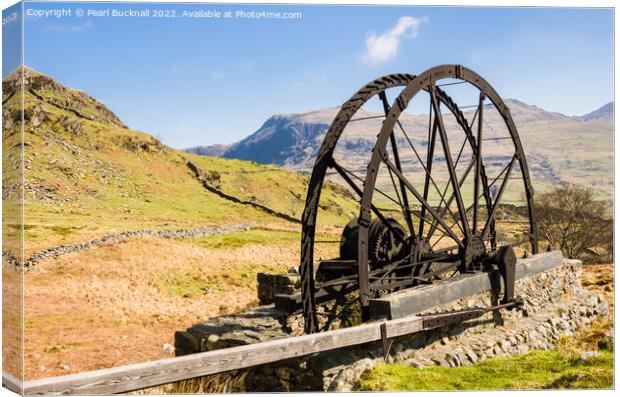 Cwm Ciprwth Copper Mine Cwm Pennant Canvas Print by Pearl Bucknall