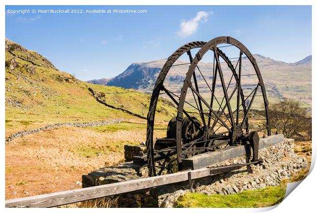 Cwm Ciprwth Copper Mine Cwm Pennant Print by Pearl Bucknall