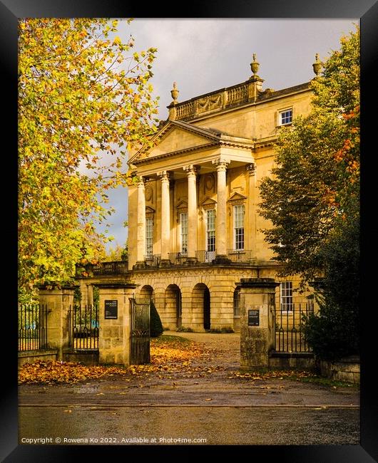 The Holburne Museum in Golden Autumn Framed Print by Rowena Ko