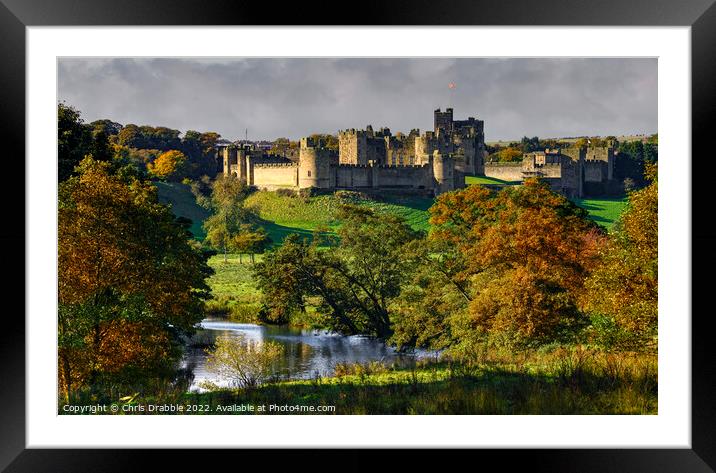 Alnwick Castle Framed Mounted Print by Chris Drabble