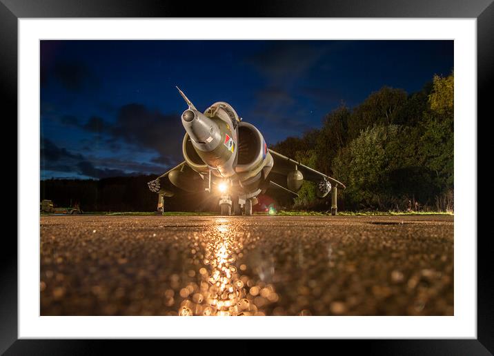 Hawker Harrier GR3 XV748 Framed Mounted Print by J Biggadike