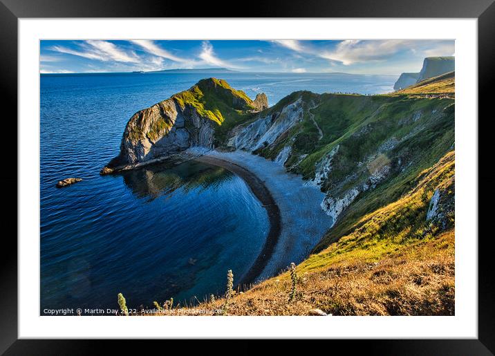 Man O War Cove on the Jurassic Coast in Dorset Framed Mounted Print by Martin Day