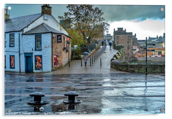 Serene Ayr Morning Acrylic by Rodney Hutchinson