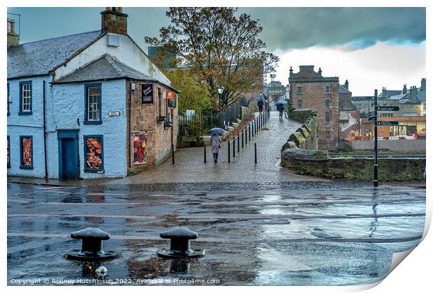 Serene Ayr Morning Print by Rodney Hutchinson