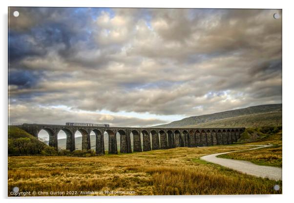 Ribblehead Viaduct Acrylic by Chris Gurton