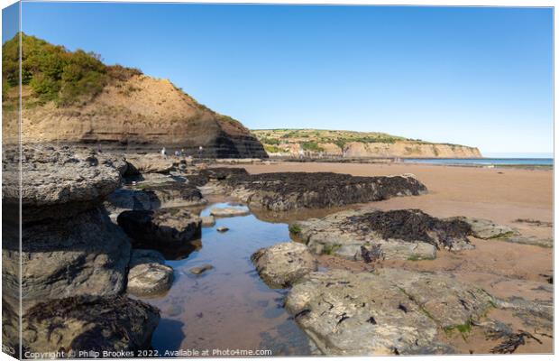Robin Hood's Bay, North Yorkshire Canvas Print by Philip Brookes