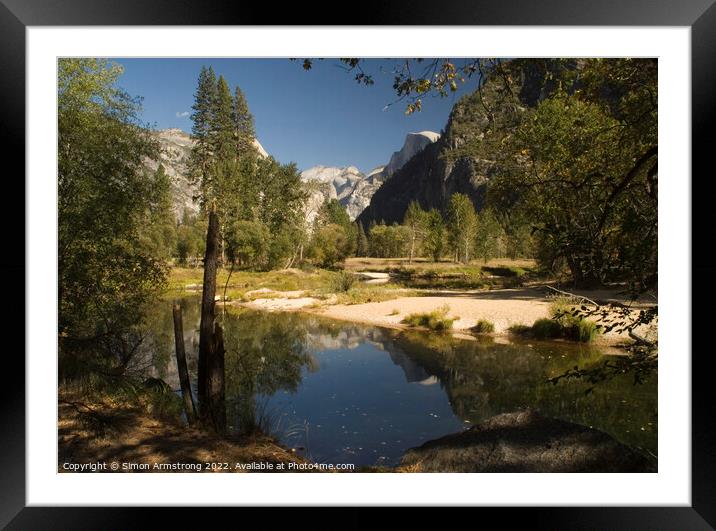 Yosemite Valley Framed Mounted Print by Simon Armstrong