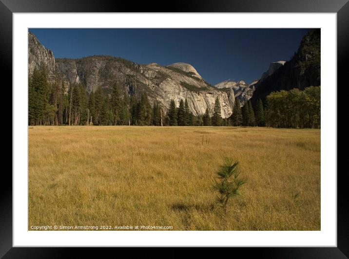 Yosemite Valley, California Framed Mounted Print by Simon Armstrong