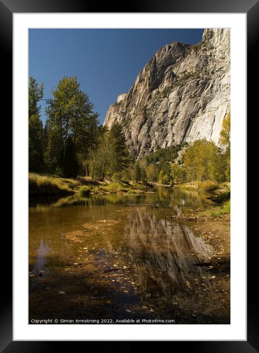 Yosemite Valley, California Framed Mounted Print by Simon Armstrong
