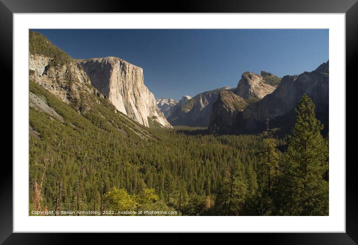 Yosemite Valley, California Framed Mounted Print by Simon Armstrong