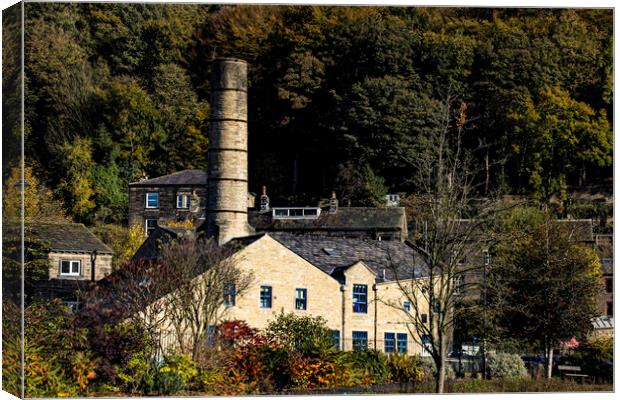 Crossley Mills Hebden Bridge Canvas Print by Glen Allen