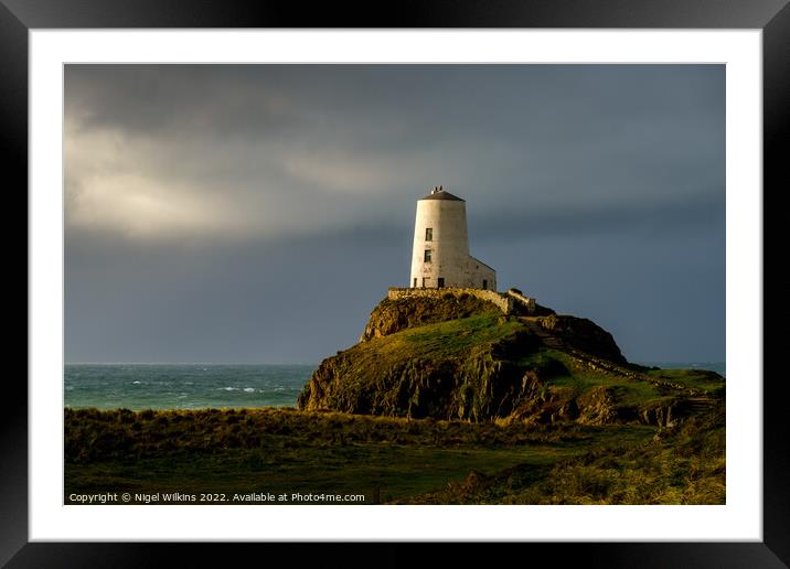 Twr Mawr Lighthouse, Anglesey Framed Mounted Print by Nigel Wilkins