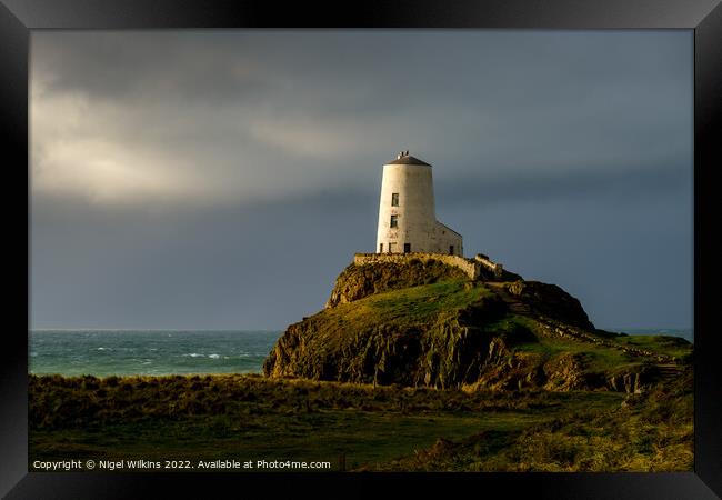 Twr Mawr Lighthouse, Anglesey Framed Print by Nigel Wilkins