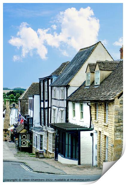 Burford Oxfordshire  Print by Alison Chambers