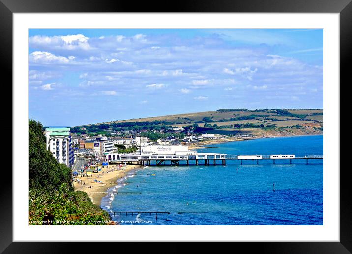 Sandown seafront, Isle of Wight, UK. Framed Mounted Print by john hill