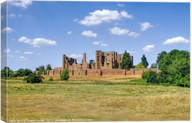 Kenilworth Castle Canvas Print by Diana Mower