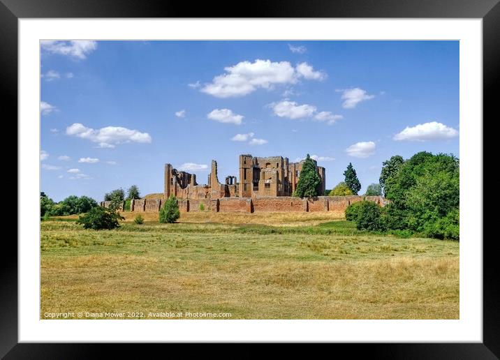 Kenilworth Castle Framed Mounted Print by Diana Mower